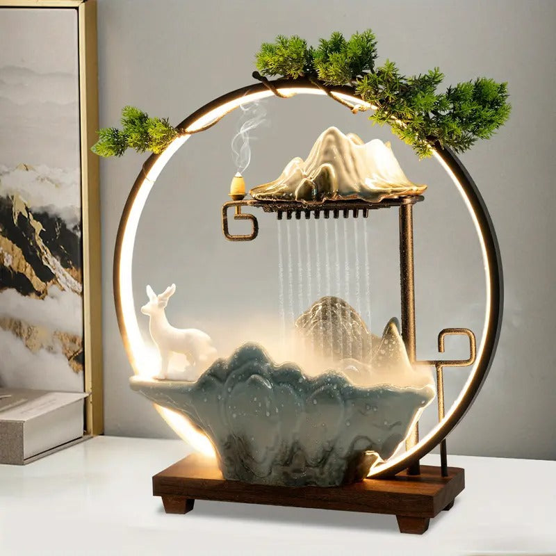 LED Tabletop Waterfall Fountain
